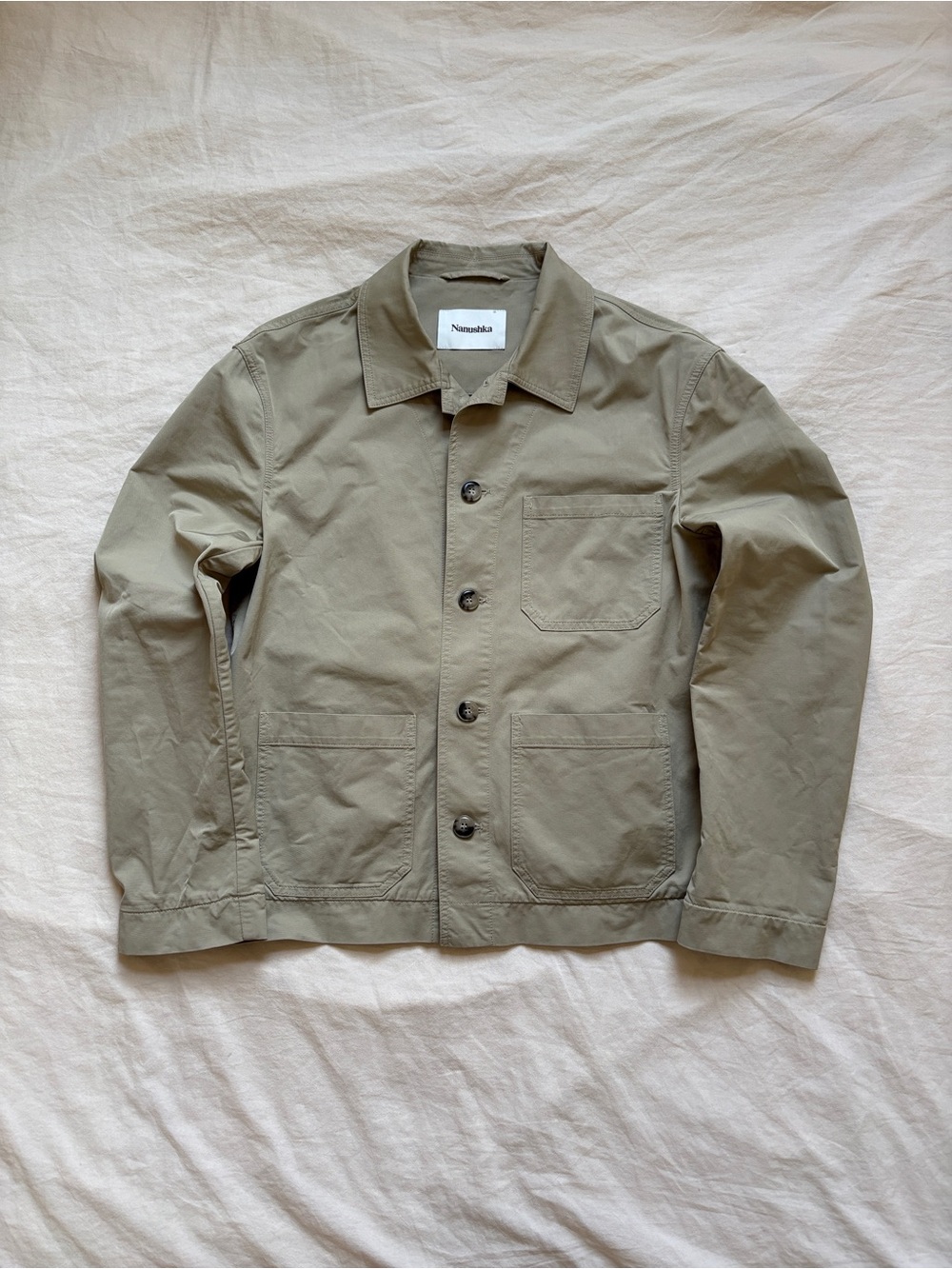 Nanushka Khaki Twill Chore Jacket Size S
